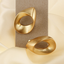 Nordic Light Lavish Drop Shaped Brass Handle Golden Modern Minimalist Cabinet Drawer Wardrobe Door Shoe Cabinet Single Hole Handle