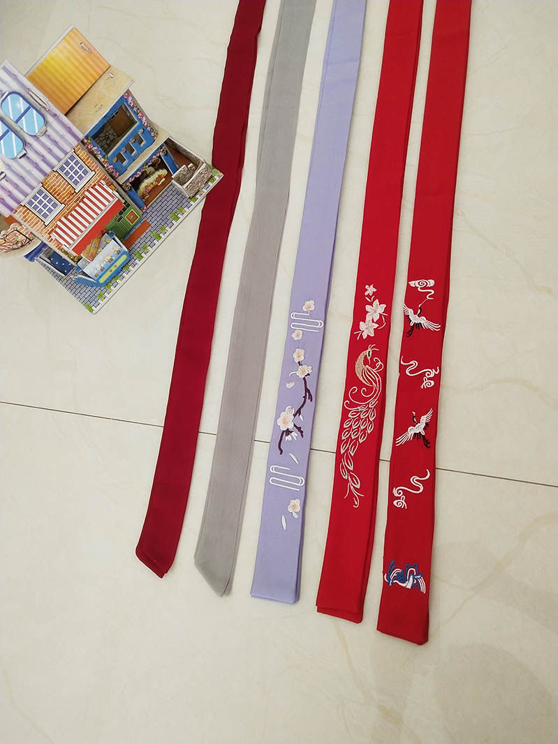 汉服流苏发带古风刺绣古装头饰绳中国风超仙绣花丝带百搭少女飘带