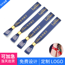 Custom disposable wristband ribbon tone conference graduation activities should be assisted with coded identification bracelet