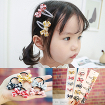 Childrens fun childrens hair accessories baby tie hair rubber band does not hurt hair girl bow hairclip Princess bbclip headwear