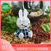 TeamGreen Mifei Paper Puzzle Three-dimensional 3d Model Assembled Toys Educational Handmade diy Birthday Gift Female