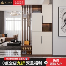 Home entrance cabinet shoe cabinet integrated light luxury wind entry door Simple modern household door screen living room partition cabinet