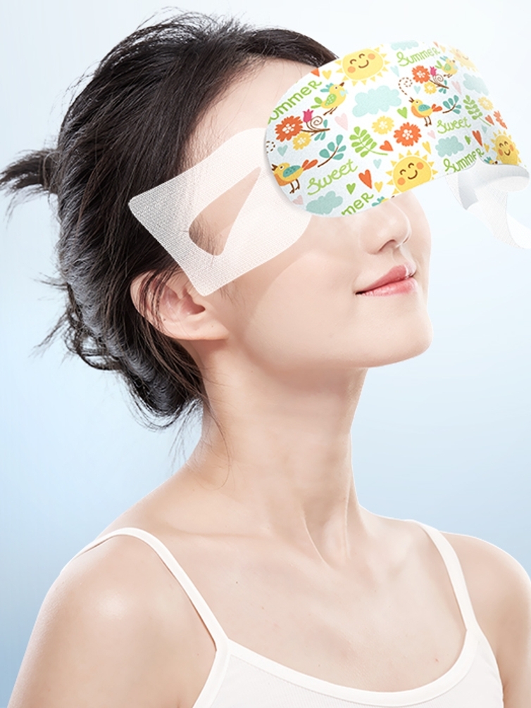 珍视明蒸汽眼罩热敷眼睛罩缓解眼疲劳-美搭界花花