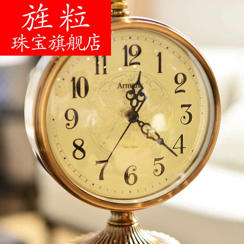 Q18 new Chinese creative ceramic clock furnishing articles European sitting room the bedroom decorate desk clock new classical household decoration