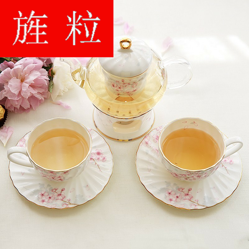 Continuous grain of those time cherry blossom put ipads porcelain teapot flower teapot tea service of a complete set of ceramic tea set fruit