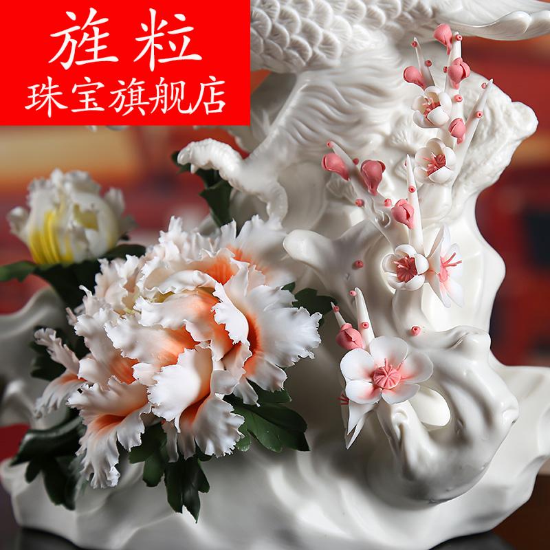 Bm dehua ceramic flower its art furnishing articles business gifts and leadership ambitions