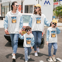 Parent-Child clothing spring and autumn clothes 2021 new female Womens father-son clothing family travel fashion Family set