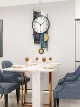 Watch wall clock Living room Nordic net Red creative trend Household fashion Silent atmosphere Simple art decoration clock