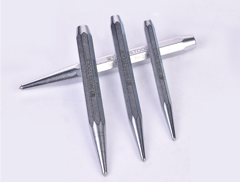 瑞士pb中心冲进口样冲定位冲子冲销圆锥冲尖头冲子钉冲进口工具