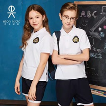 Eaton Guild school uniforms Inlenchild clothing Childrens pure cotton short sleeves T-shirt Male Grand Scout POLO Shirt 09T122