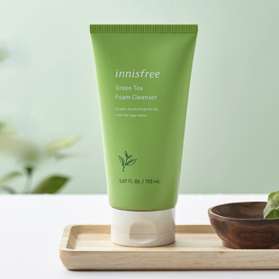 innisfree/悦诗风吟绿茶洁面乳温和清洁补水保湿洗面奶水润不紧绷