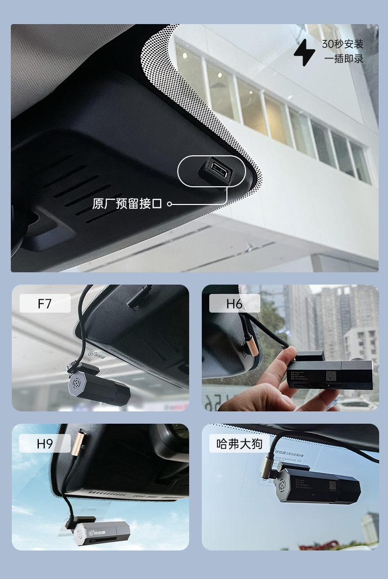 哈弗大狗行车记录仪神兽赤兔专用第三代h6国潮版f7哈佛原厂免走线