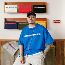 Pirate Panda Heavy 240G plus fertilizer plus loose large size trendy all-match printed short-sleeved half-sleeved T-shirt men 7816