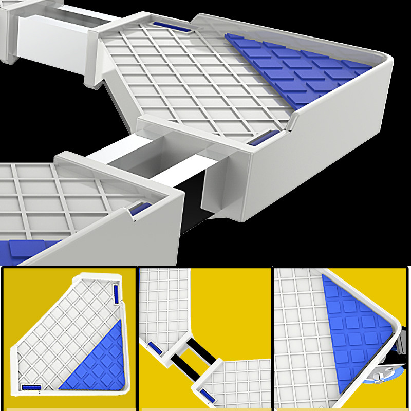 Fully automatic platen washing machine base bracket moving universal wheel pad high shock mount foot rack shelf