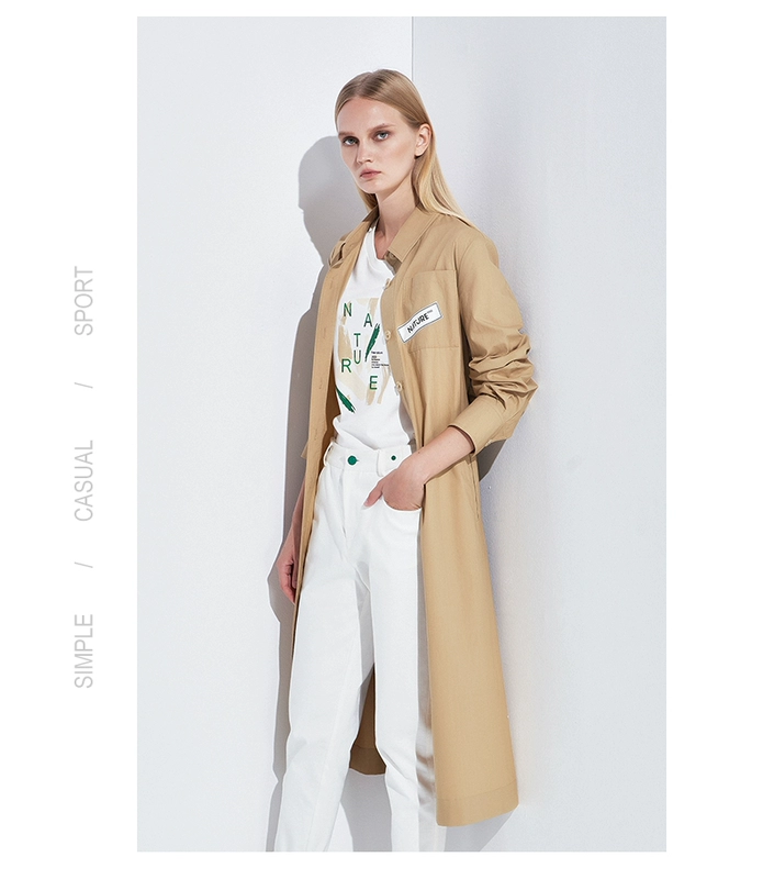 LAURELINE / Lorilin Womens 2021 Áo khoác gió phong cách Anh thường ngày 9201117097 - Trench Coat