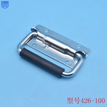 426-100mm without bottom cover ring handle toolbox wooden box handle iron instrument box handle bag spring handle
