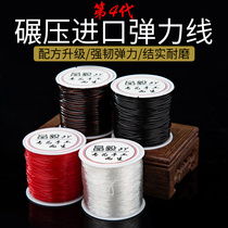 Transparent elastic line Hand string rope Bracelet beaded rope wear-resistant beef tendon elastic Buddha bead text play rope jewelry accessories materials
