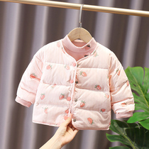 COLLOMIN GIRLS Down Jacket Cowardice childrens coat Baby childrens clothing CHILDRENs winter warm cotton coat