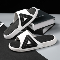 Slippers male and outer wearing a word drag 2022 new Korean version tides Soft bottom individuality thick bottom Trampled Shit Lovers Beach Shoes