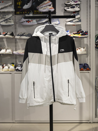 Li Ning Sports Windbreaker 남자 2025 여름 새로운 느슨한 캐주얼 조명 및 통기성 후드 재킷 YFDV203 Li Ning Sports Windbreaker 남자 2025 여름 새로운 느슨한 캐주얼 조명 및 통기성 후드 재킷 YFDV203