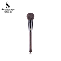 shoushoulang Wolf W-04 Ebony oblate repair brush fine Light Peak wool makeup brush tool