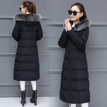 Cotton Coat Women 2020 new long knee down cotton clothes oversize thick winter Korean cotton jacket women