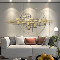 Modern light luxury metal wall decoration Sofa background wall decoration pendant Living room creative Wrought iron wall hanging three-dimensional wall decoration
