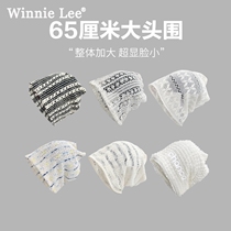Winnie Lee Japanese designer co-branded big head circumference pile hat summer hollow knitted crocheted cap