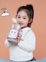 New childrens thermos cup 316 stainless steel cartoon kettle portable drop-proof straw cup Water cup new product