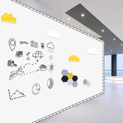 Dr. Magnetic Double-layer Frame Whiteboard Wall Sticker Children's Magnetic Soft Blackboard Conference Whiteboard Office Training Self-Adhesive Magnetic Writing Board Home Teaching Environmentally Friendly Large Soft Whiteboard Customization