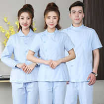 Nurse Serving Short Sleeve Woman Long Sleeve Split Suit Round Neckline Nursing Care Dental Oral Thin piece Two set workwear