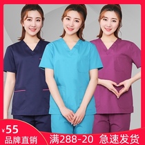 Jane Fei love Korean version of wash clothes womens short sleeves Doctor Nurse clothes surgical clothes long sleeve hand wash clothes dental work clothes men