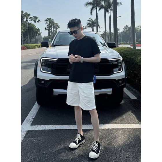 Casual shorts men's summer thin 2025 new fashion brand pure white high-end simple sports four- and five-point pants men
Casual shorts men's summer thin 2025 new fashion brand pure white high-end simple sports four- and five-point pants men