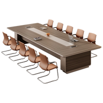 Conference table high-end fashionable rectangular reception commercial business training negotiation table office conference room table and chair combination