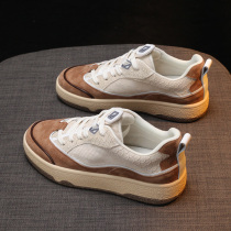 Leather Little White Shoes 2022 new spring women shoes Aganns Little Spring Spring Spring Festival Plate Shoes