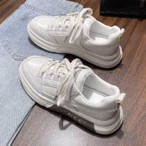 Daddy shoes in Tide Dame 2022 new pitchy thick sole foot small sports leisure small white autumn slap shoes