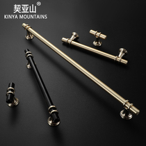 Chiashan wardrobe door handle Modern simple wardrobe door black small handle single hole shoe cabinet drawer handle