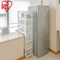 Alice multi-layer rice bucket storage cabinet Clip-closed drawer-type gap cabinet Kitchen refrigerator corner narrow cabinet