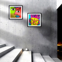 Optician shop background wall publicity poster picture decoration publicity hanging painting Optometry Center Optometry room wall stickers creative decoration