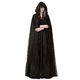 Dark Wizard Long Cloak Cloak Female Palace Retro Lace Hooded Jacket Coat Halloween Comic Con Costume