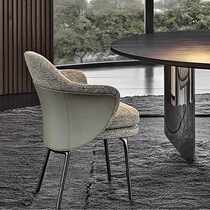 Modern minimalist light and luxurious dining chair Nordic Leisure single leaning back chair Home bookchair Sales Department reception in talks for chairs