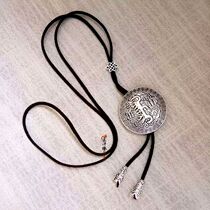 Necklace Mongolian handmade necklace auspicious Mongolian long style Necklace Crafts Ethnic Wind Couple Ornaments