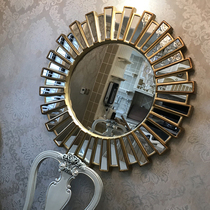 Dining side decorative mirror gear creative light luxury meal side mirror living room wall decoration mirror wall mirror wall decorative hall mirror