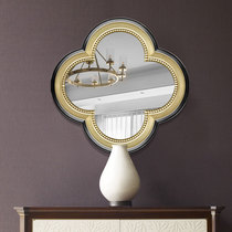 Guanding restaurant special-shaped decorative mirror living room wall Wall Wall Art porch mirror creative plum blossom mirror retro meal side mirror