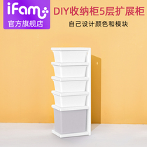 Korea ifam DIY5 layer module expansion storage cabinet expansion wardrobe combination storage cabinet