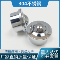 Universal wheel 304 stainless steel universal ball ball ball bulls eye wheel heavy screw bearing wheel transport caster carbon steel