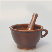 Bowl hammer garlic mud grinding ceramic garlic mortar masher smash traditional jar old pepper tea Stone
