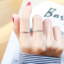 925 sterling silver star ring female fashion personality simple tail ring female little finger student thin single index finger ring