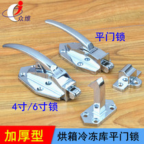 Flat oven door lock Freezer handle Industrial oven buckle handle Cold storage door lock 6 inch zinc alloy door handle