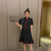 2020 pregnant women summer dress summer fashion new thin doll collar long 2020 pregnant women skirt